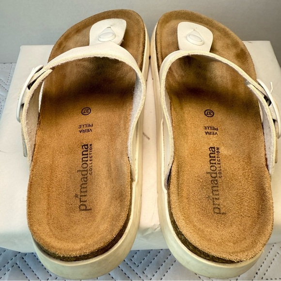 Primadonna Collection Sandals Size 37 White - Picture 8 of 13